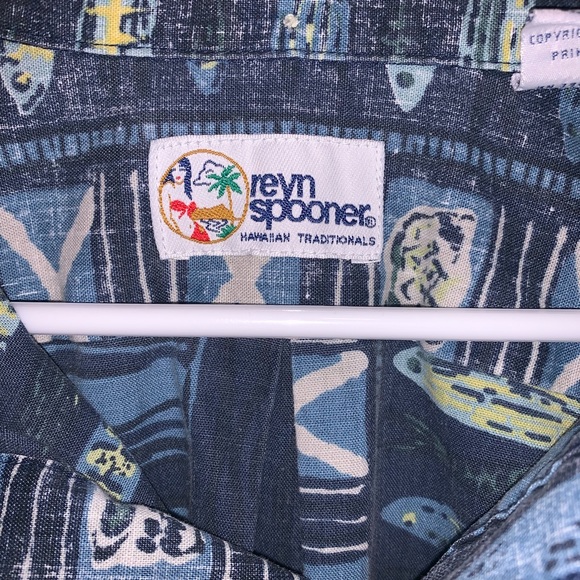 Like new Vintage Reyn Spooner Hawaiian fish print - Picture 4 of 5